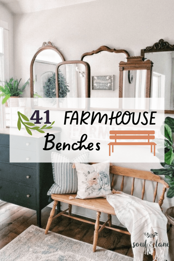 41 Farmhouse Benches to Beautify Your Home