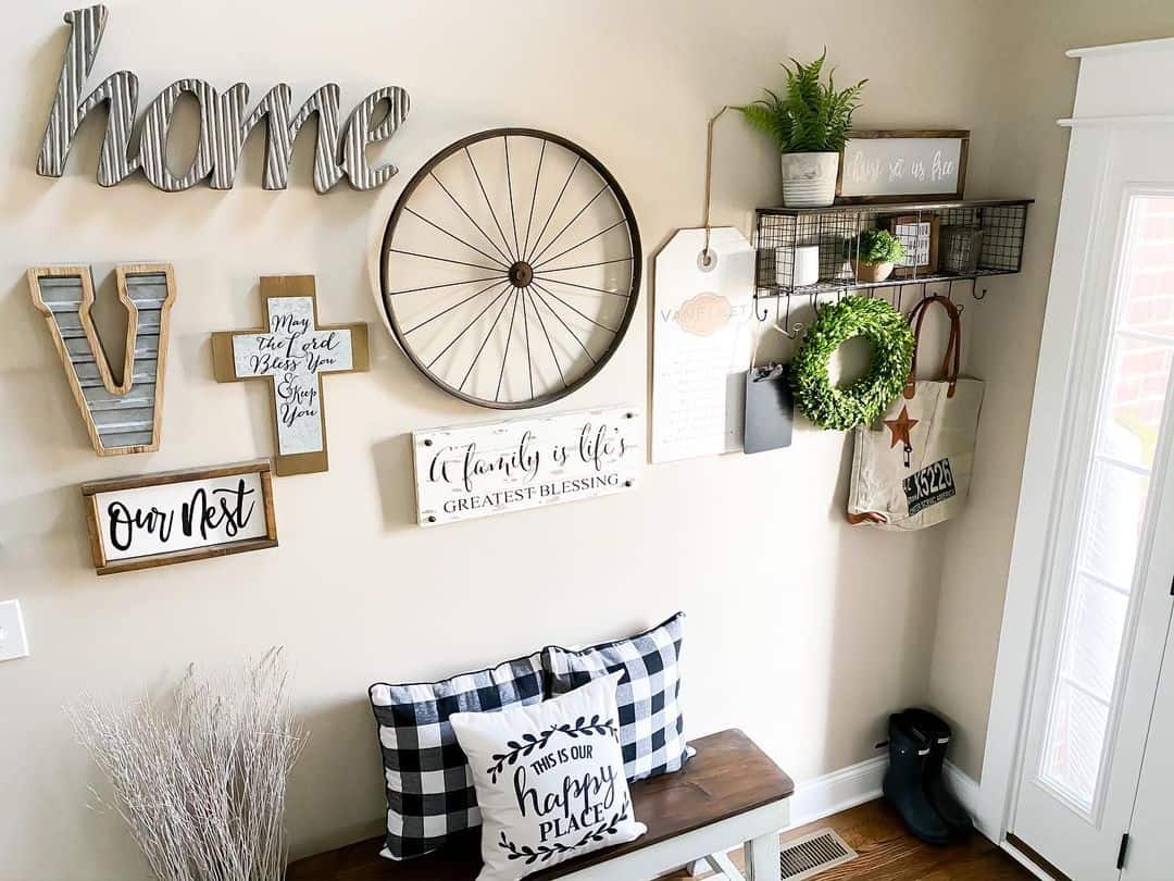 18 Entryway Gallery Wall Ideas that Will Make a Great First Impression