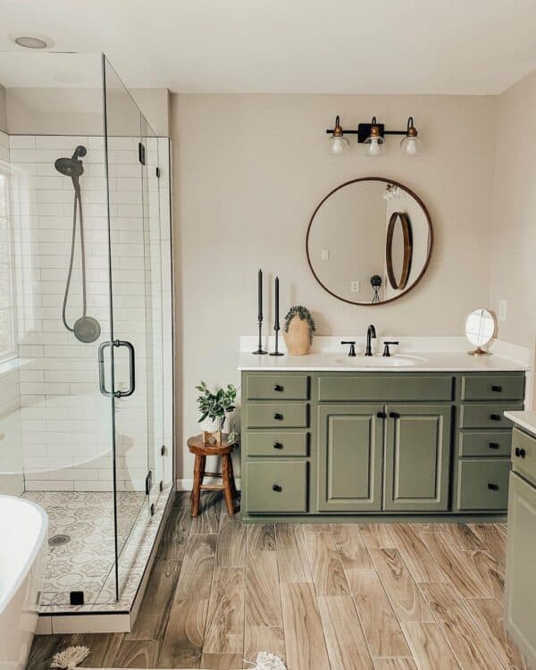 18 Green Bathroom Vanity Ideas for an Idyllic Look