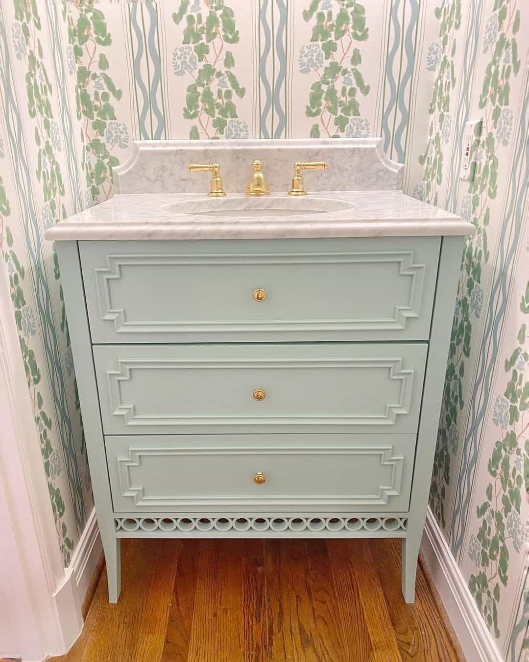 29 Blue Grey Bathroom Vanity Ideas for an Extra Charm