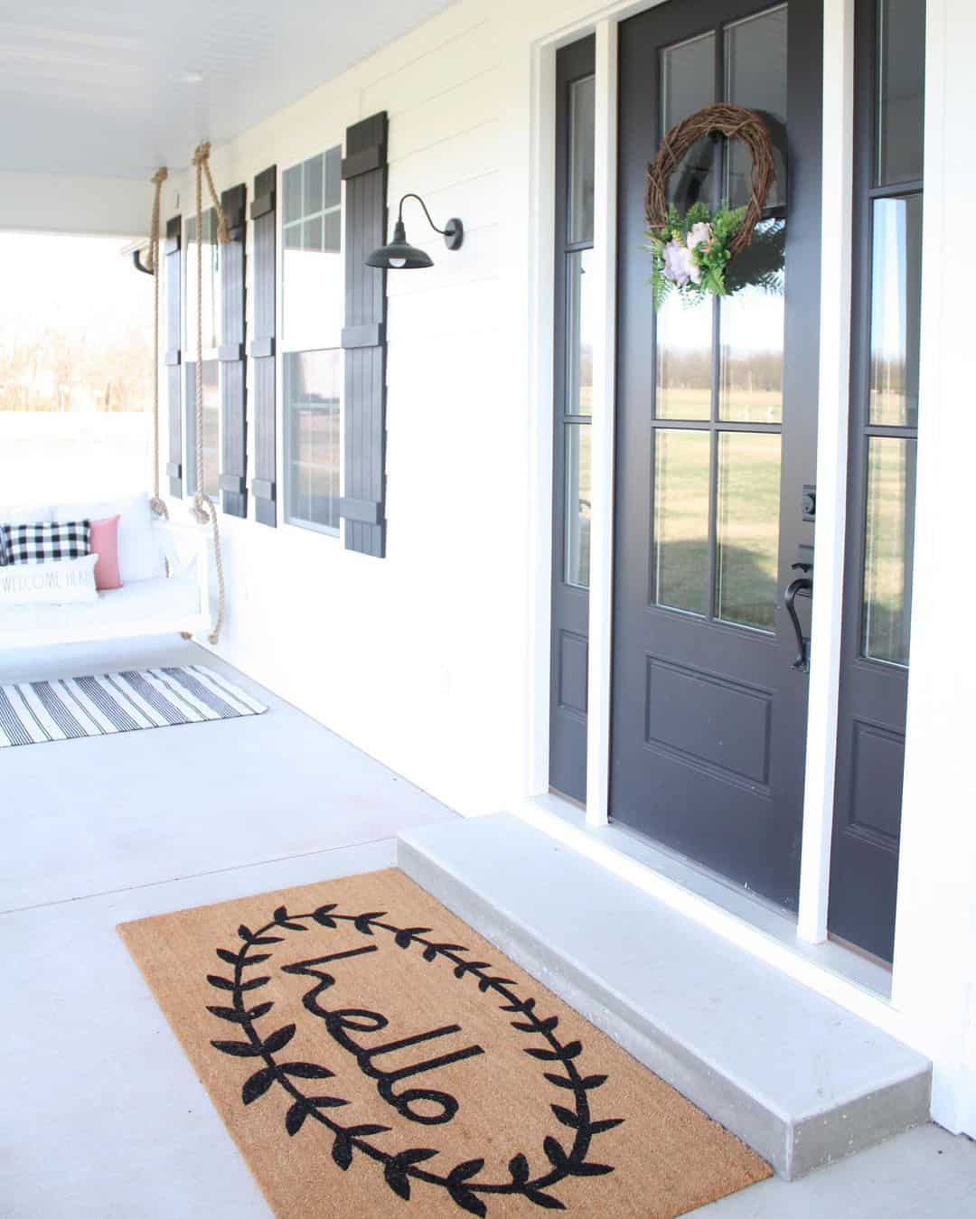 32 Classic Black Front Door Designs for a Timeless Look