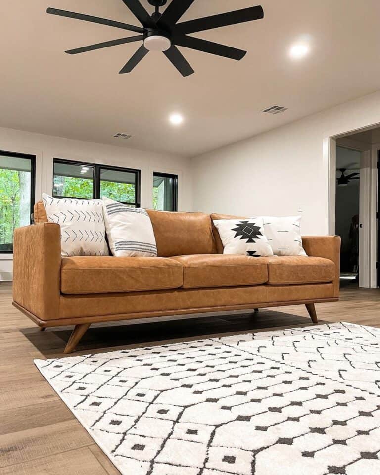 how to dress a brown leather sofa 15 Dark Brown Couch Living Room Ideas That Actually Work