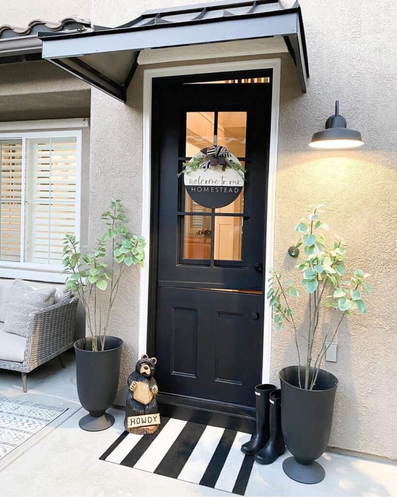 32 Classic Black Front Door Designs for a Timeless Look