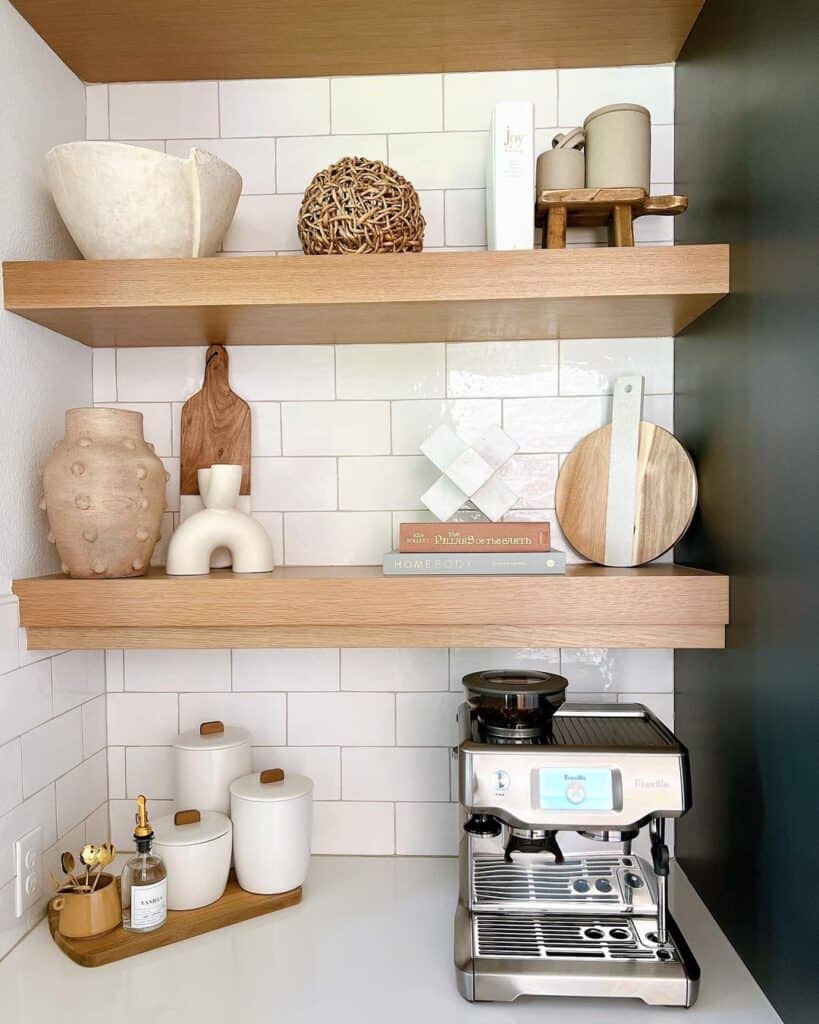 22 Oak Floating Shelves to Lighten Up Your Home