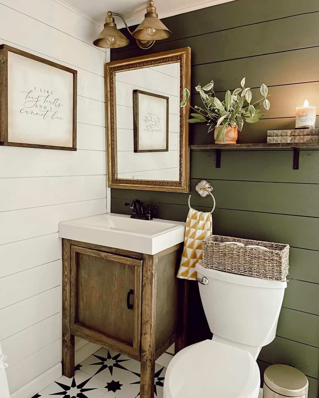 27 Exquisite Farmhouse Half Bath Ideas That Go Big on Style