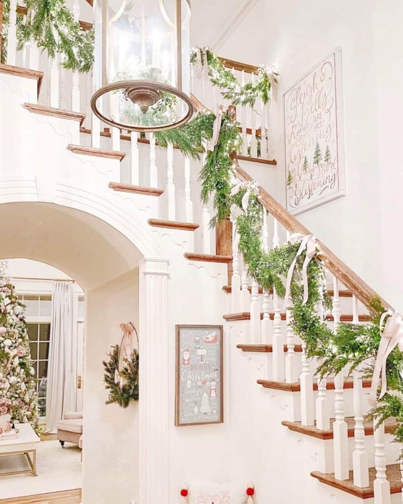 33 White and Wood Staircase Ideas to Step into a Classic Look