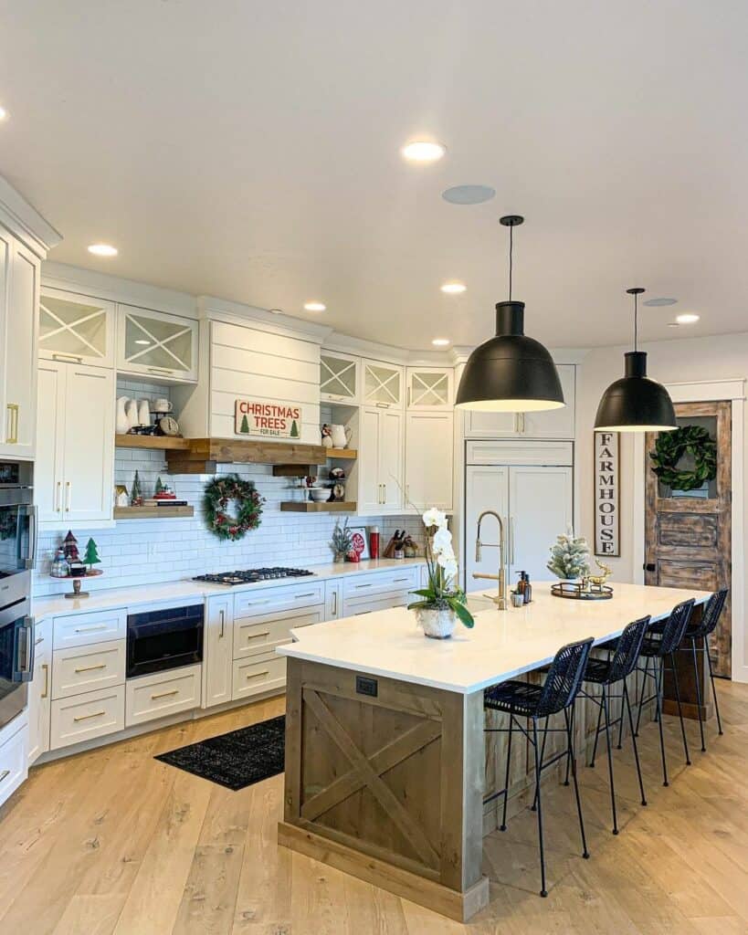 36 Charming Farmhouse Kitchen Island With Seating Options