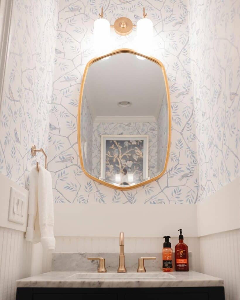 34 Fresh Powder Room Wallpaper Ideas to Transform your Space