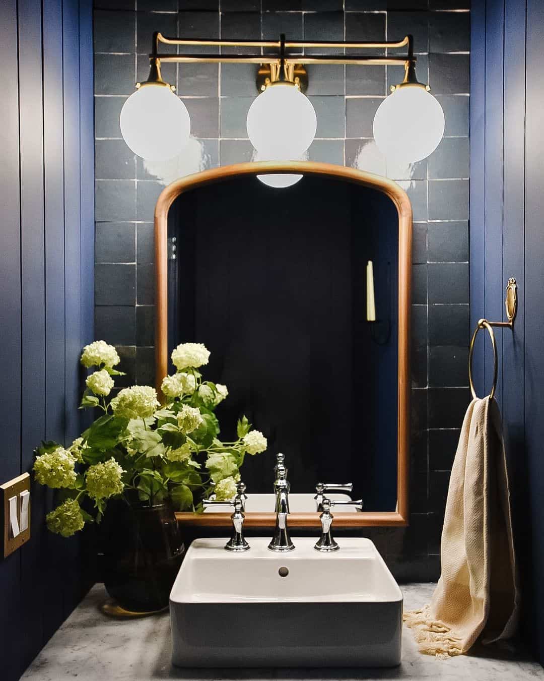 Modern Complete Powder 29 Modern Powder Room Ideas to Inspire Your Next Remodel