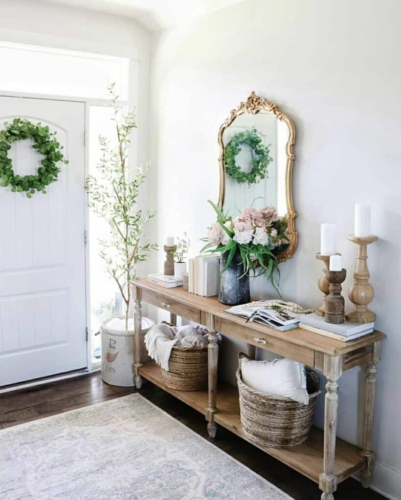 30 Brilliant Entryway Table Ideas To Fancy Up Your Home