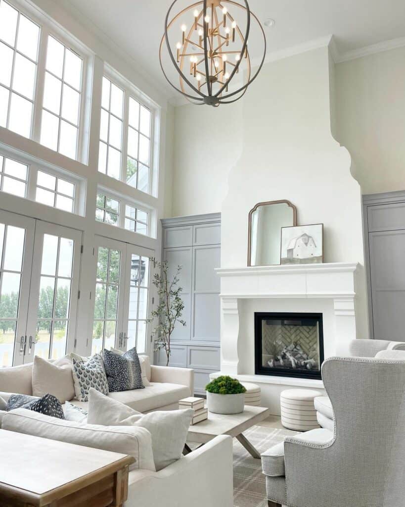 30 Calming Grey and White Living Room Styling Ideas