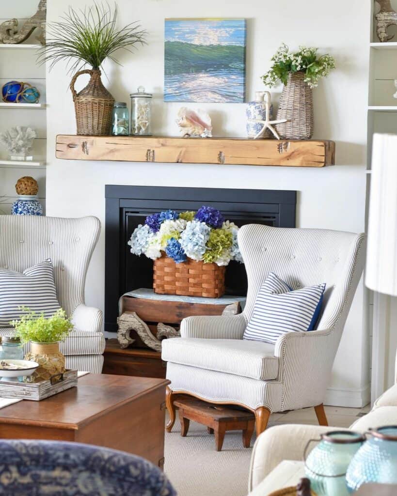 29 Summer Mantel Décor Ideas to Make Your Fireplace Blossom