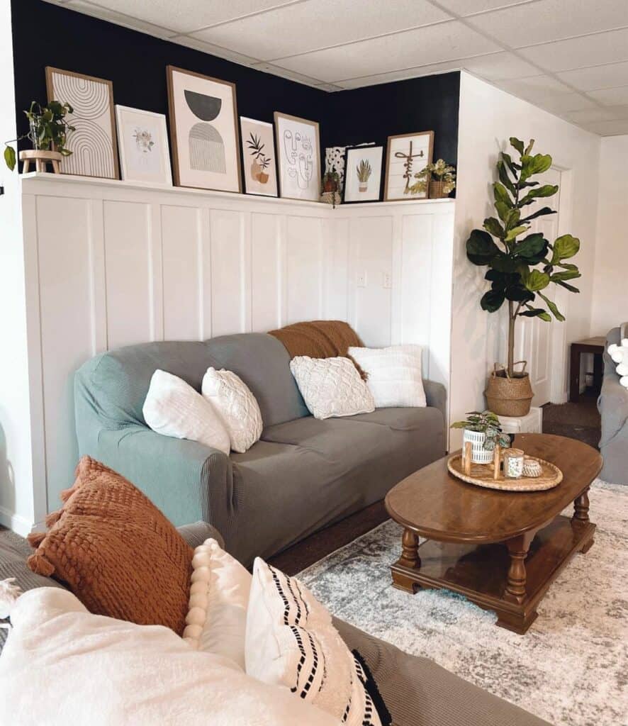 28 Cozy Living Room Farmhouse Wall Decor Ideas