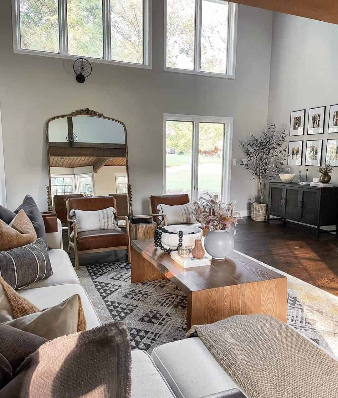 30 Rustic and Sleek Modern Farmhouse Living Room Ideas