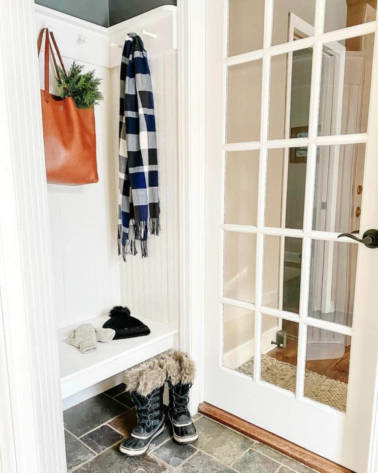 10. Warm Functionality: A Winter-Ready Mudroom Nook