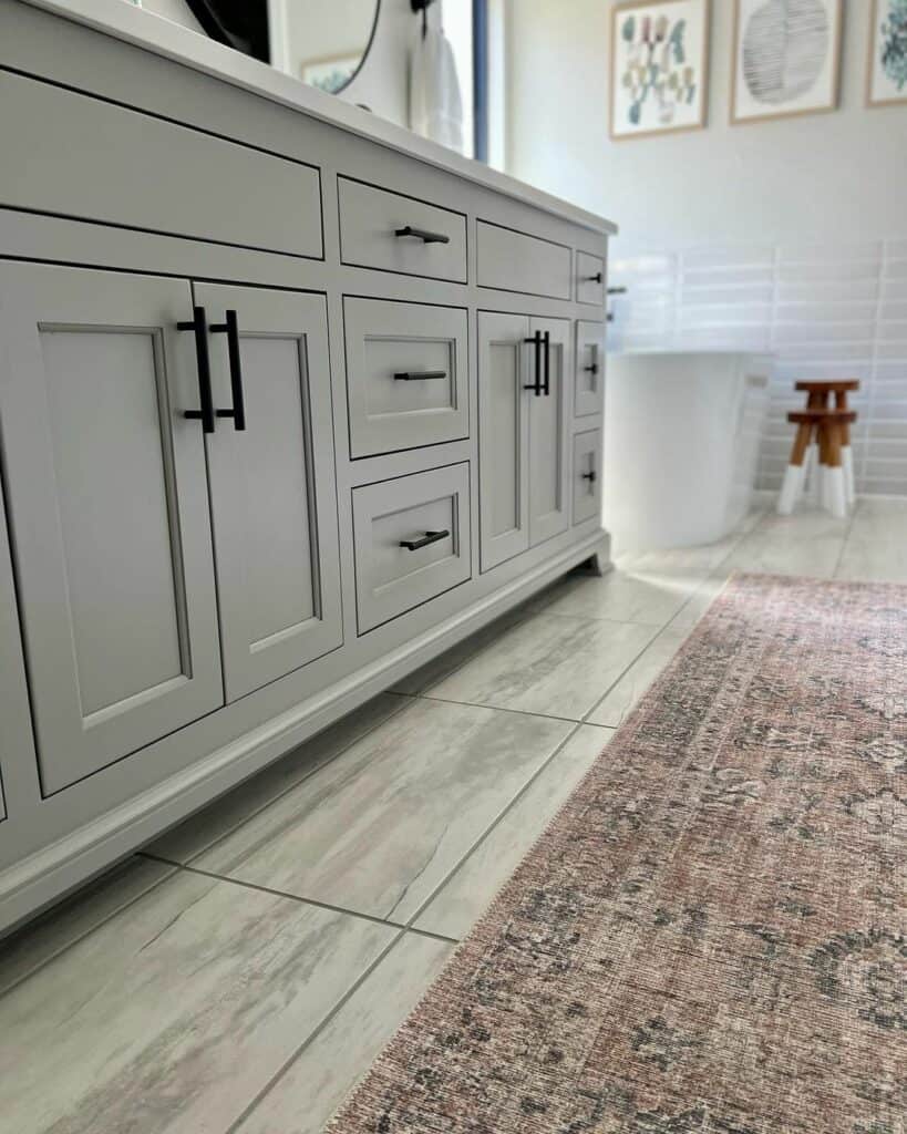 What Is An Inset Rug 30 Bathroom Rug Ideas to Create a Spa Sanctuary