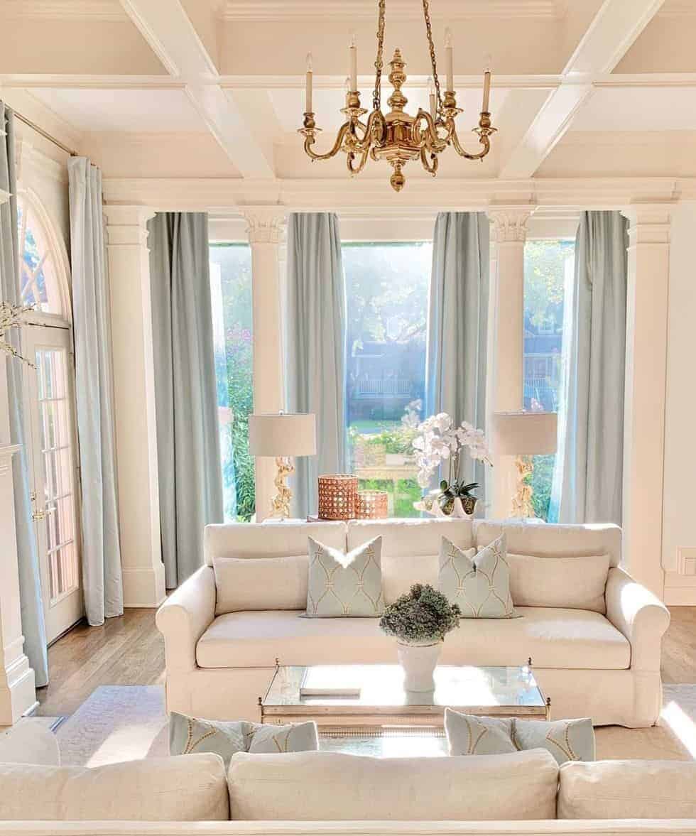 13 Living Room Coffered Ceiling Designs for an Upscale Look