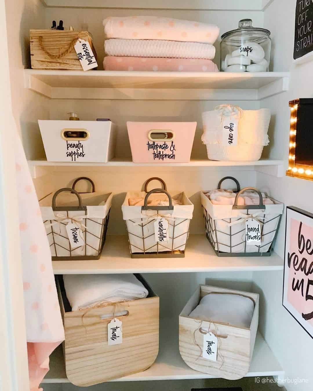 12 Bathroom Closet Ideas For A Clutter-Free Space