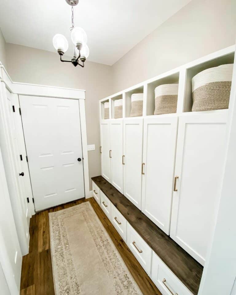 16. Seamless Storage with a Touch of Rustic Charm