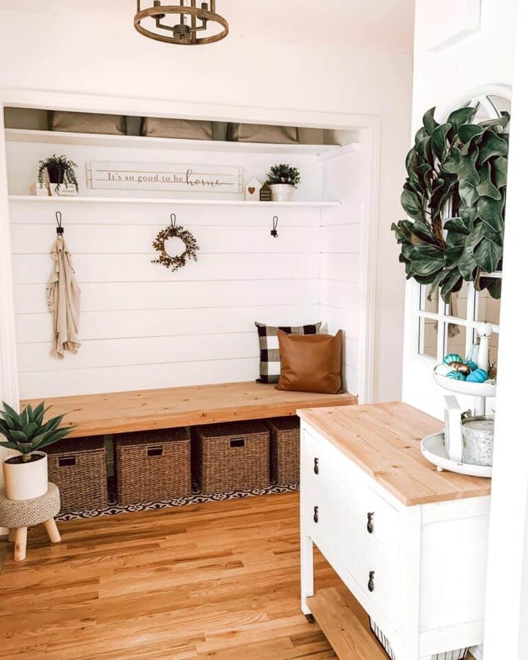 22. Rustic Warmth Meets Functional Elegance