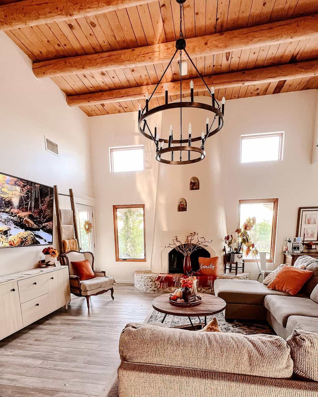 29 Bold and Creative Ceiling Living Room Lighting Ideas