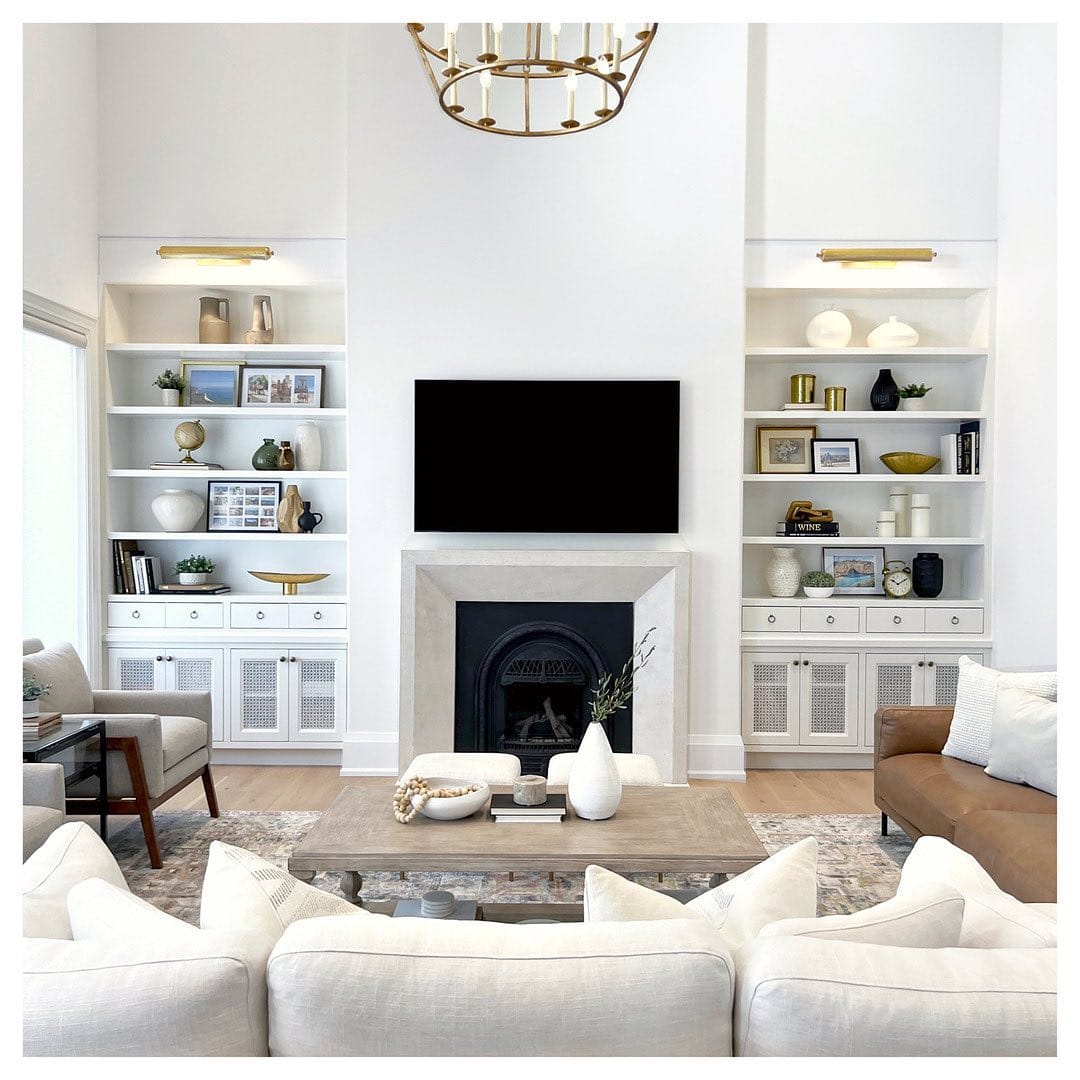 24 High Ceiling Living Room Ideas for a Grand Appearance - High Ceiling Living Room Lighting Fixtures