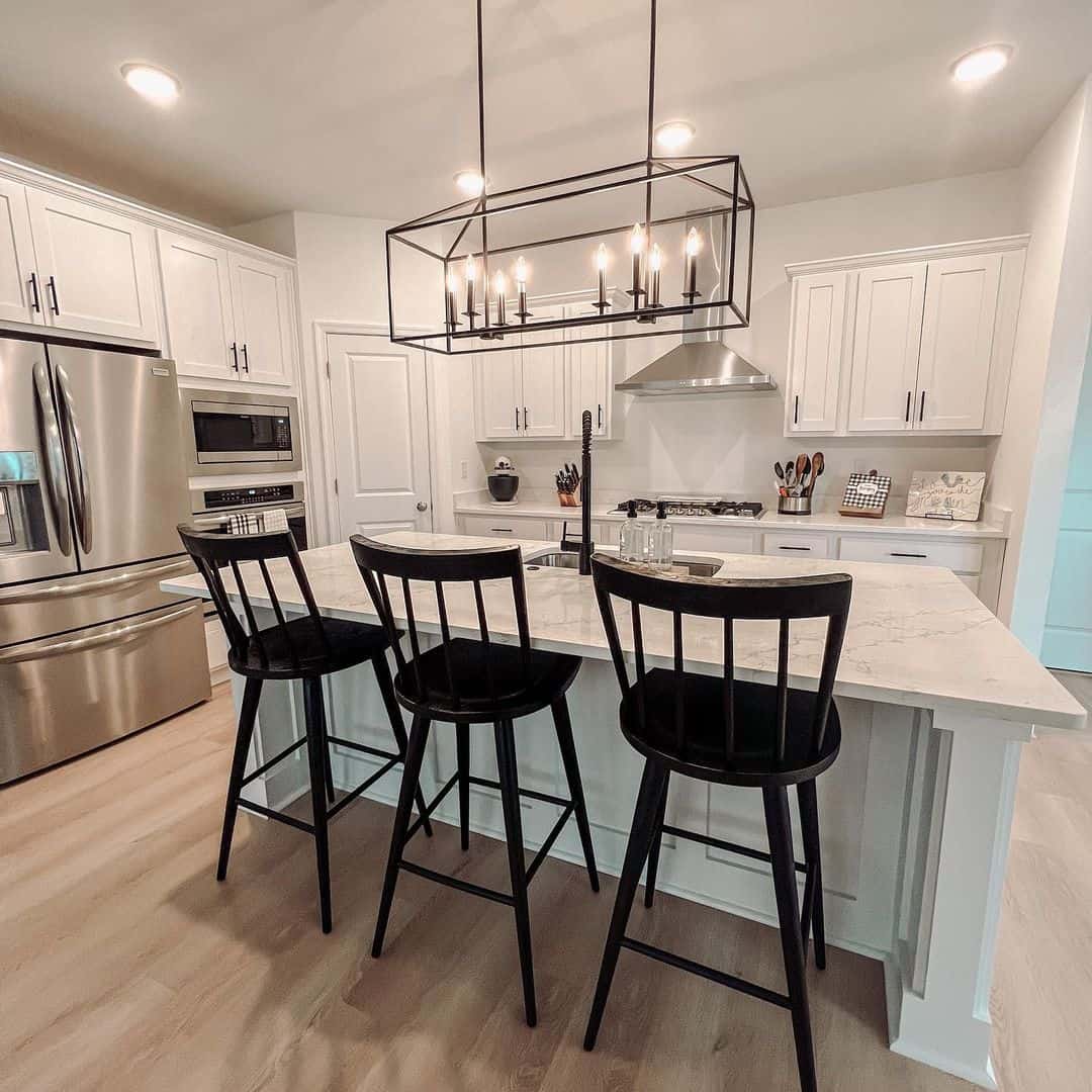 21 Stylish Ideas for Your Kitchen Island With Three Stools